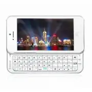 Ultra thin Backlit Wireless Bluetooth 3.0 Keyboard Case for iphone 5 - White