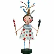 Lori Mitchell Putting on a Show Americana Patriotic Figurine 4th of July Girl