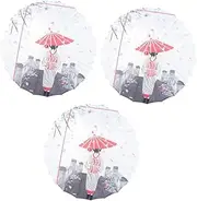 3pcs Classic Japanese Pattern Umbrella for Sushi Shop Decor Photo Prop