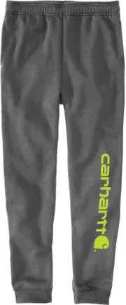 Carhartt Tapered Graphic, jogging pants , color: Dark Grey/Neon-Yellow , size: M