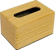 Ikeda 63081 Pocket Tissue Case, Mini Tissue Wood Grain