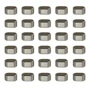 Cord Stopper Ends, 30 Pack Zinc Alloy Cord Rope Fastener for Bags, Silver Tone