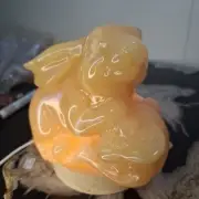 Calcite Large Rabbit/Bunny Crystal Carving
