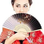 Small Folding Hand Fan - Handheld Folding Fan | Handheld Folding Bamboo Fan Japanese Silk Fans Wear Resistant with Tassels for Photo Props Manolyee