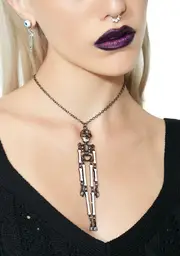 Bone Yard Skeleton Necklace