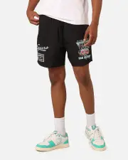 [MITCHELL & NESS] Mitchell & Ness San Antonio Spurs Tri 2.0 Shorts Black - Size S S Black