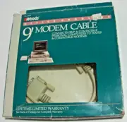 NEW! WOODS 9' FT RS232 9-Pin DB9 Female to 25-Pin DB25 Male MODEM CABLE, FREE SH