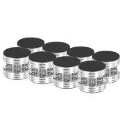 8pcs Subwoofer Isolation Pad 45x40mm Speaker Isolation Pad Spikes Silver