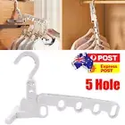 5 Hole Hanger Clothes Foldable Magic Closet Space Coat Saver Wardrobe Organize