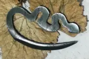 Custom Hand made Knife King's Damascus steel Snake knife