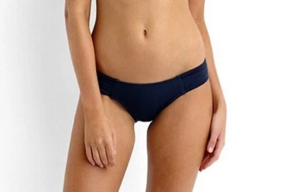 SEAFOLLY 40132-065 GODDESS PLEATED HIPSTER BIKINI BRIEF IN INDIGO BLUE