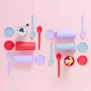 NEW Tupperware Mini Tumblers 175ml Set 6 with matching Spoons
