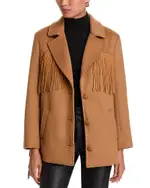 Cinq a Sept Keeley Fringe Trim Coat