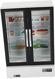 Milisten Miniature Doll House Fridge Realistic Decor for Mini House Furniture Playhouse Refrigerator Scene Model Ornament for Home Decoration and Miniature Landscaping
