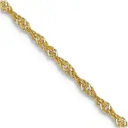 [JewelryWeb] 10k Singapore Chain Necklace in Yellow Gold Choice of Lengths 46 51 36 41 61 76 and 1.1mm 1.7mm