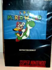 100% NEW UNUSED AUTHENTIC Super Mario World Instruction Booklet Only