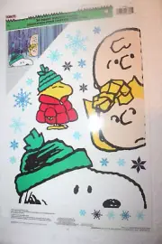 Peanuts window cling decorations 26 static clings Snoopy Charlie Brown Woodstock
