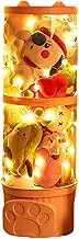 Stuffed Toy Storage Tube, Stackable Light Up Toy Storage Tube, Stuffed Animal Storage Tube, Plush Toy Organizer Box for Bedroom, Home
