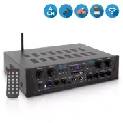 PTA44BT Bluetooth Home Audio 500 Watt 4 Channel Amplifier Stereo Receiver