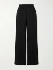 [Matteau] Matteau - Wool-blend Straight-leg Pants - Black - 2 2 Black