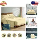 Sumptuous 1500 Thread Count King Sheets Set - Authentic Egyptian Cotton, Beige