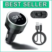 Upgrade Your Ride: Bluetooth Car FM Transmitter with Remote & Noise Reduction