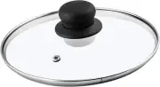 GLASS LID REPLACEMENT VENTED FRYING FRY PAN SAUCEPAN CASSEROLE COVER 28CM