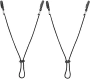 2Pcs Adjustable Windproof Hat Strap Clips Travel Hat Clip Retainers for Outdoor Activities Hiking Fishing and Camping Lost Design for Secure Fit