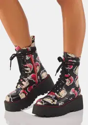 [Dolls Kill x Betty Boop] A Little Ditty Combat Boots