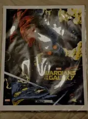 Marvel Guardians Of The Galaxy Limited Print By Florey Certif. Of Authenticity