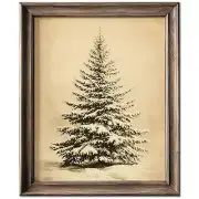 Vintage Christmas Tree Wall Decor, Christmas Decoration