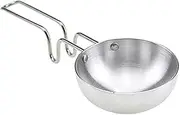 KSJONE Aluminium Scratch Resistant Mini Tadka Pan for Eggs, Spices, Melting Butter - Large Tadka Pan for Saag, Dal, Kadhi, Dhokla and More
