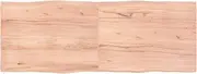 vidaXL Light Brown Oak Wood Table Top, 160x60 cm, Solid, Varnished, Foldable, Replacement, Live Edge, Handmade, Rectangular for Home & Commercial