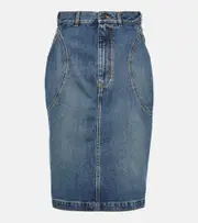 [Alaia] Alaïa Denim pencil skirt AU 14 blue