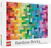 Chronicle Books Lego Rainbow Bricks 1000 Piece Puzzle