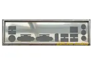 For ASRock QC5000M-ITX Shield I/O IO Rear Baffle Backplate Motherboard