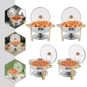 4PCS Chafing Dish, Chafing Dish Buffet Set, Buffet Warmers Sets