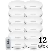 AUSTRAL AS3786 Interconnected Photoelectric Fire Alarm 12 Pack with Free Remote