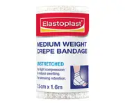 Elastoplast Medium Weight Crepe Bandage Unstretched 7.5cm x 1.6m Roll