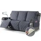 Waterproof Recliner Sofa Cover Couch Cover for Reclining Couch 3 Seat Non-Sli...