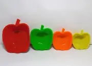 Set of 4 Silicone Apple Shaped Measuring Cups by Smart Homes
