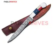 15" Custom Handmade Damascus Steel Fixed Blade Kitchen Knife, chef Knife