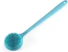 Silicone Back Scrubber for Shower, Soft Bath Body Brush Washer with Long Handle,