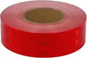 Reflective Tape， Diamond Reflective Tape Warning Tape Tape Bicycle Motorcycle Car Decoration Reflective Stickers(Red)