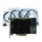 NEW LSI SAS 9300-16I 12GB/S HBA BUS ADAPTER CARD IT Mode 4*SFF-8643 SATA Cable