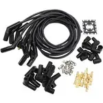 Aeroflow Ceramic Univ 135 Deg Lead Set Black 135 Plug Ends Std Hei V8 - AF4038-31333C