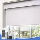 Solar Motorized Blinds with Remote,100% Blackout Smart Roller Blinds 72"L x 23"W