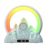Table Lamp LED Sunrise Ambient Light with Built-in BT Speaker Alarm Clock8209