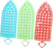 WOONEKY 3pcs Nail Brush for Cleaning Fingernails Dusters Scrubbing Brush Long Handle