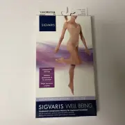 Sigvaris 120CBO33B 15-20 mmHg Sheer Fashion Knee High Size B OT Natural